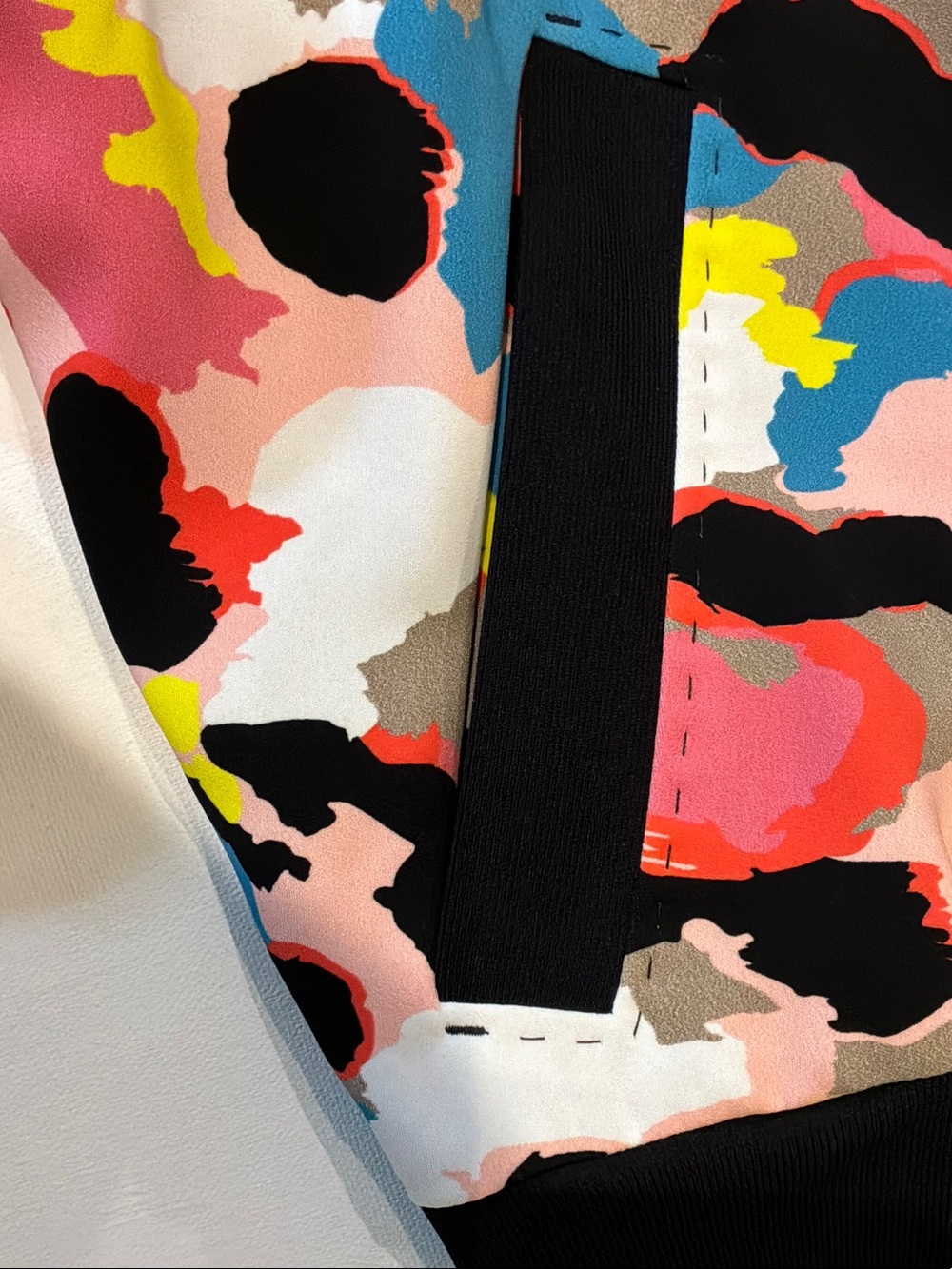 Marc Cain Multi-Color Abstract Print Bomber Jacket - Picture 4 of 7